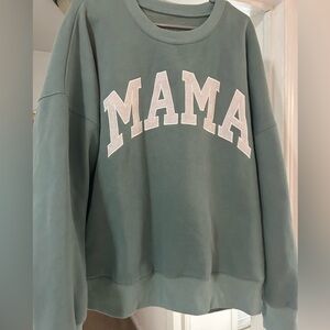 Green 'MAMA' Sweatshirt